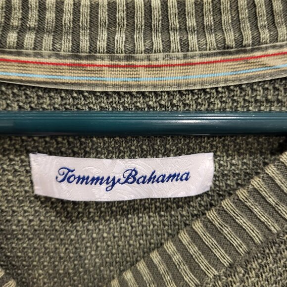 Tommy Bahama Green Sweater Men's Size XXL Cotton Crew Neck Comfy Warm Office - Picture 3 of 7